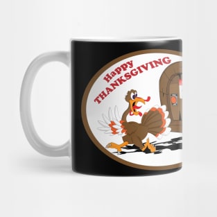 Thanksgiving Runing Turkey Mug